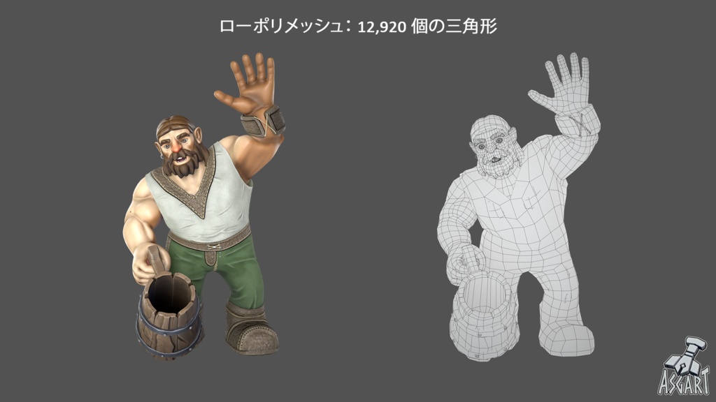 ドワーフ | VRChat対応 3Dキャラクター