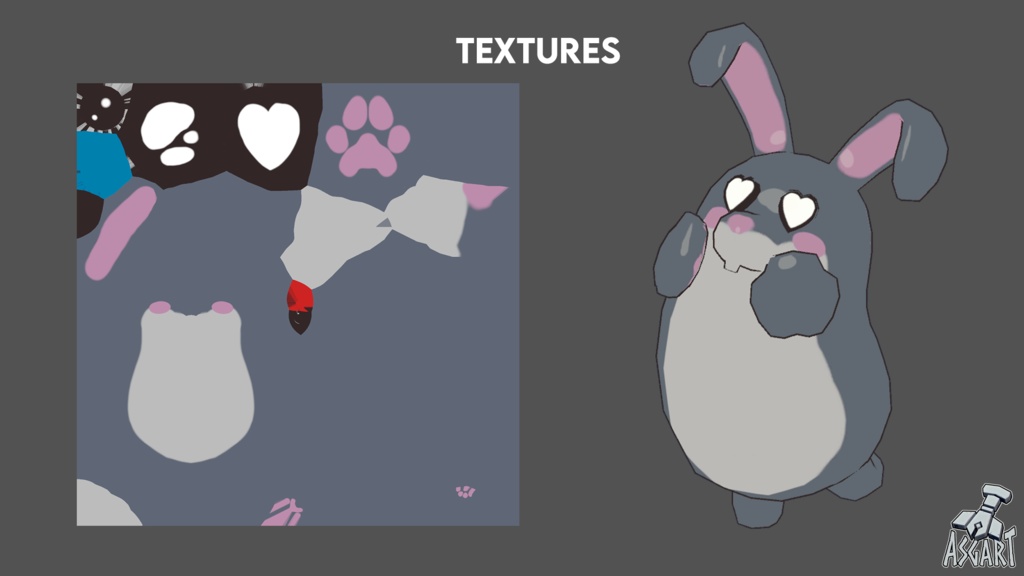 バニー - PocketPal S1 - 3Dキャラクター - VRChatアバター