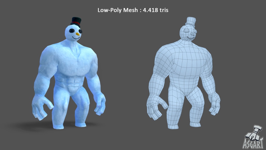 スノーマッチョ | 3Dキャラクター | VRChat対応