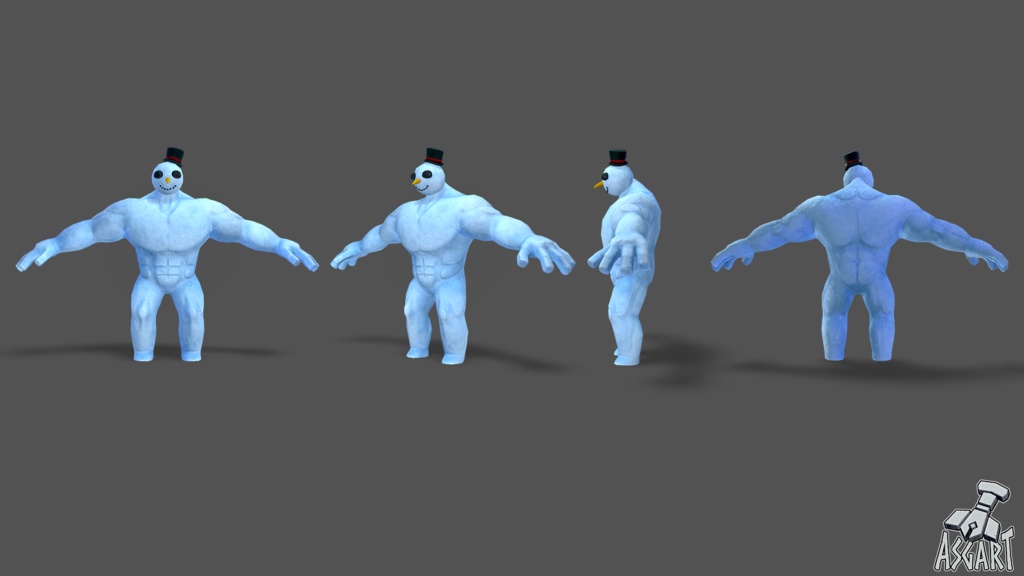 スノーマッチョ | 3Dキャラクター | VRChat対応