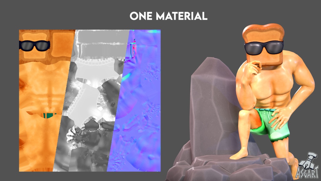 🍞 TONNY TOAST – 3Dキャラクター – VRChat対応