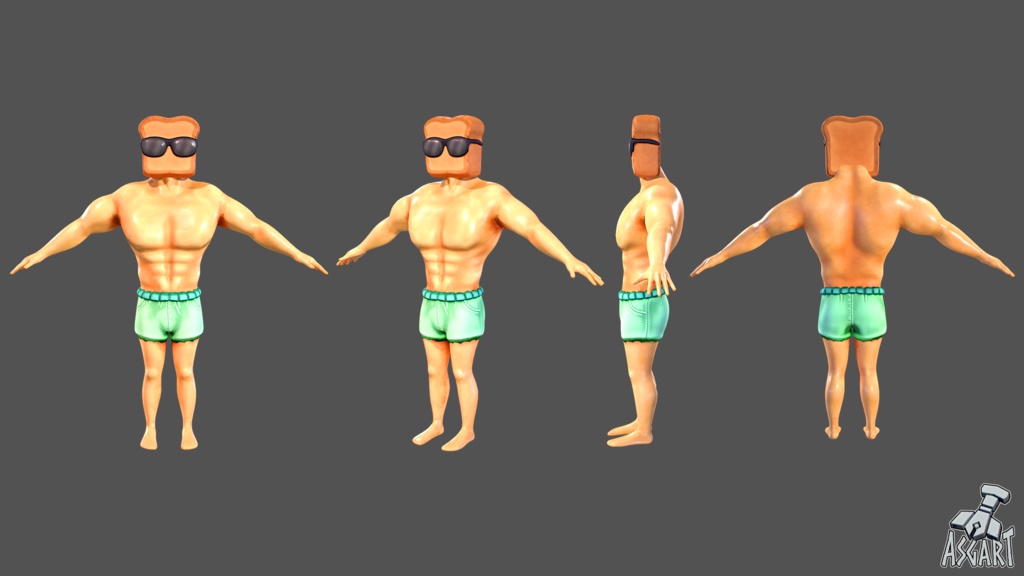 🍞 TONNY TOAST – 3Dキャラクター – VRChat対応