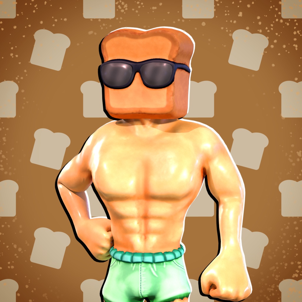 🍞 TONNY TOAST – 3Dキャラクター – VRChat対応