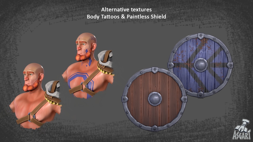 スタイライズド・ヴァイキング戦士