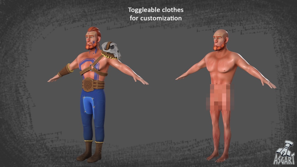 スタイライズド・ヴァイキング戦士