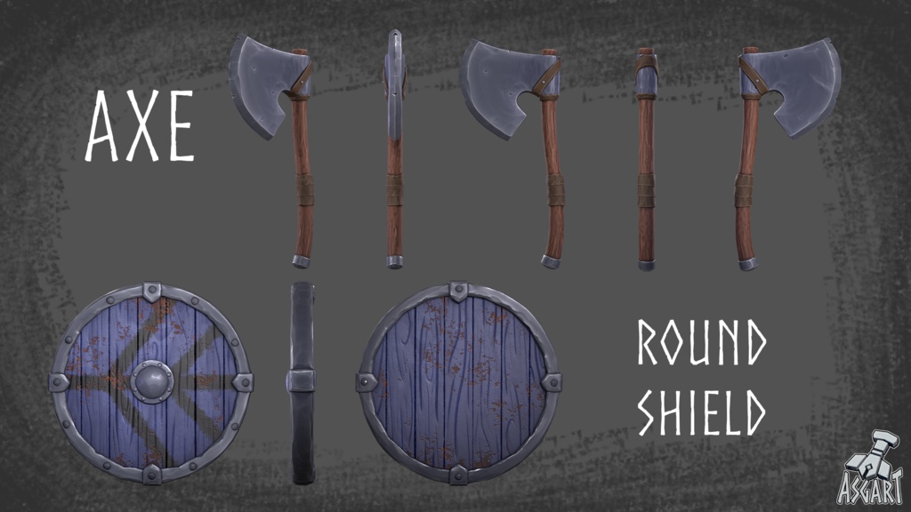 スタイライズド・ヴァイキング戦士