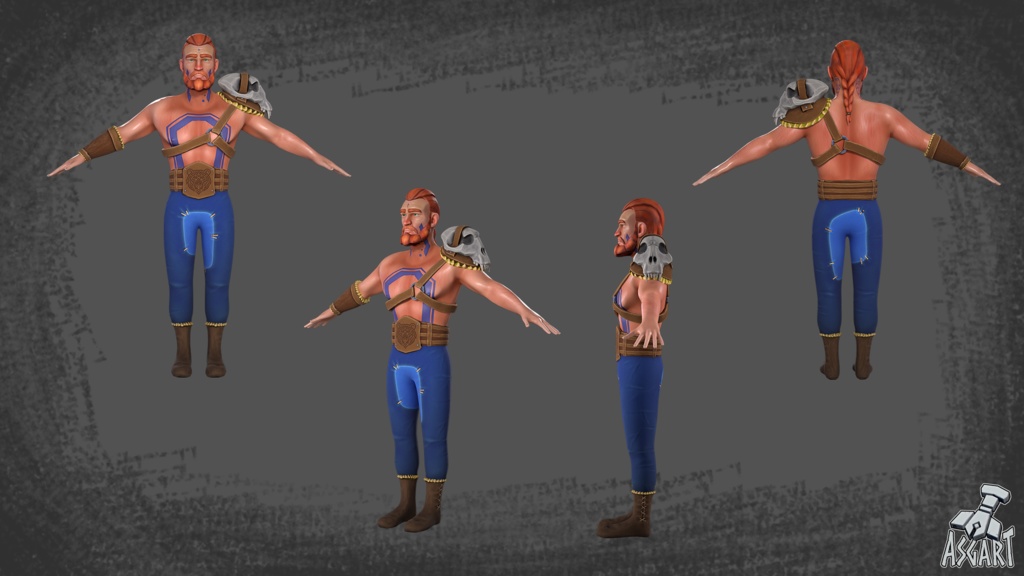 スタイライズド・ヴァイキング戦士