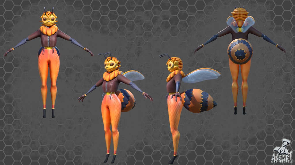 🐝 ミツバチ Belle | 3Dキャラクター | VRChat対応