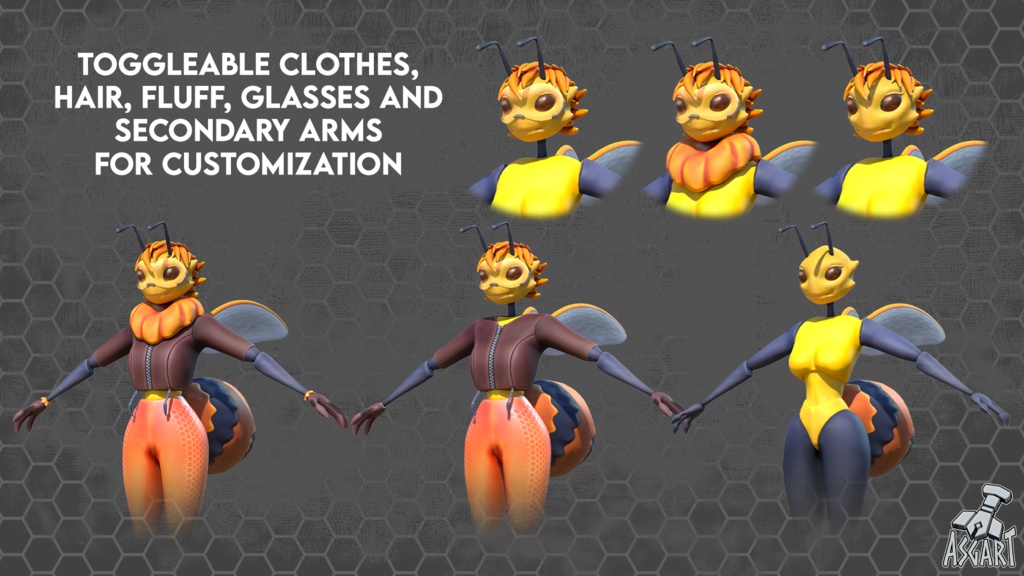 ð ãããã Belle | 3Dãã£ã©ã¯ã¿ãŒ | VRChat察å¿