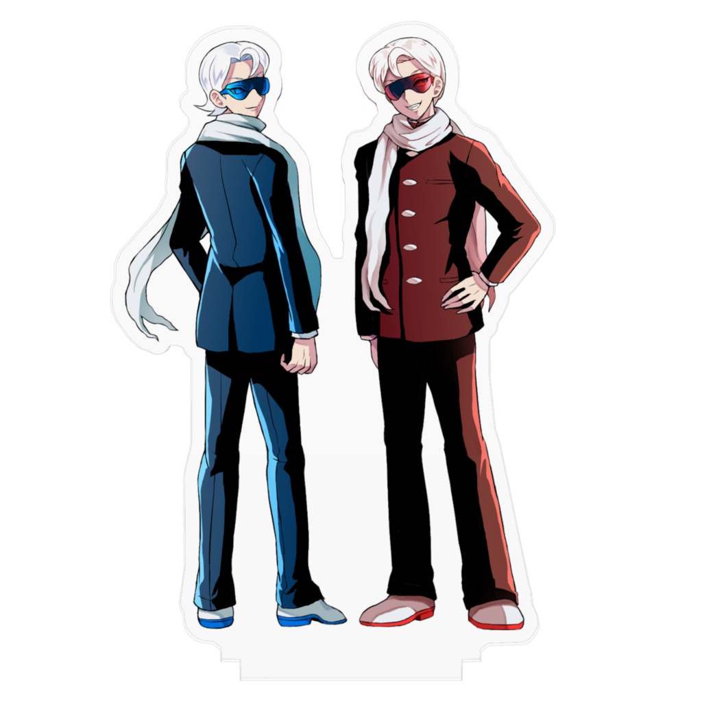 白城知蛇&恵蛇 100x100(mm)アクリルフィギュア