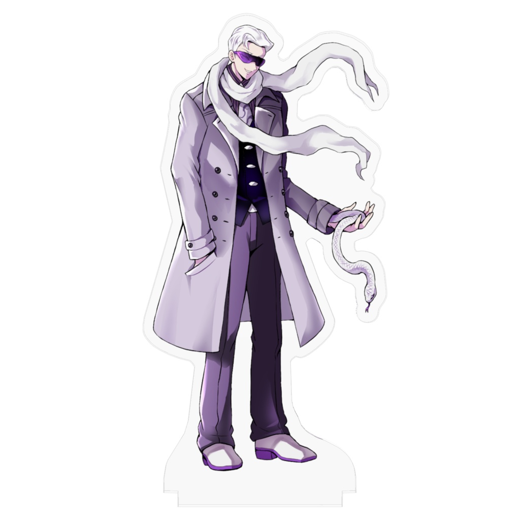 白城実蛇 100x100(mm)アクリルフィギュア