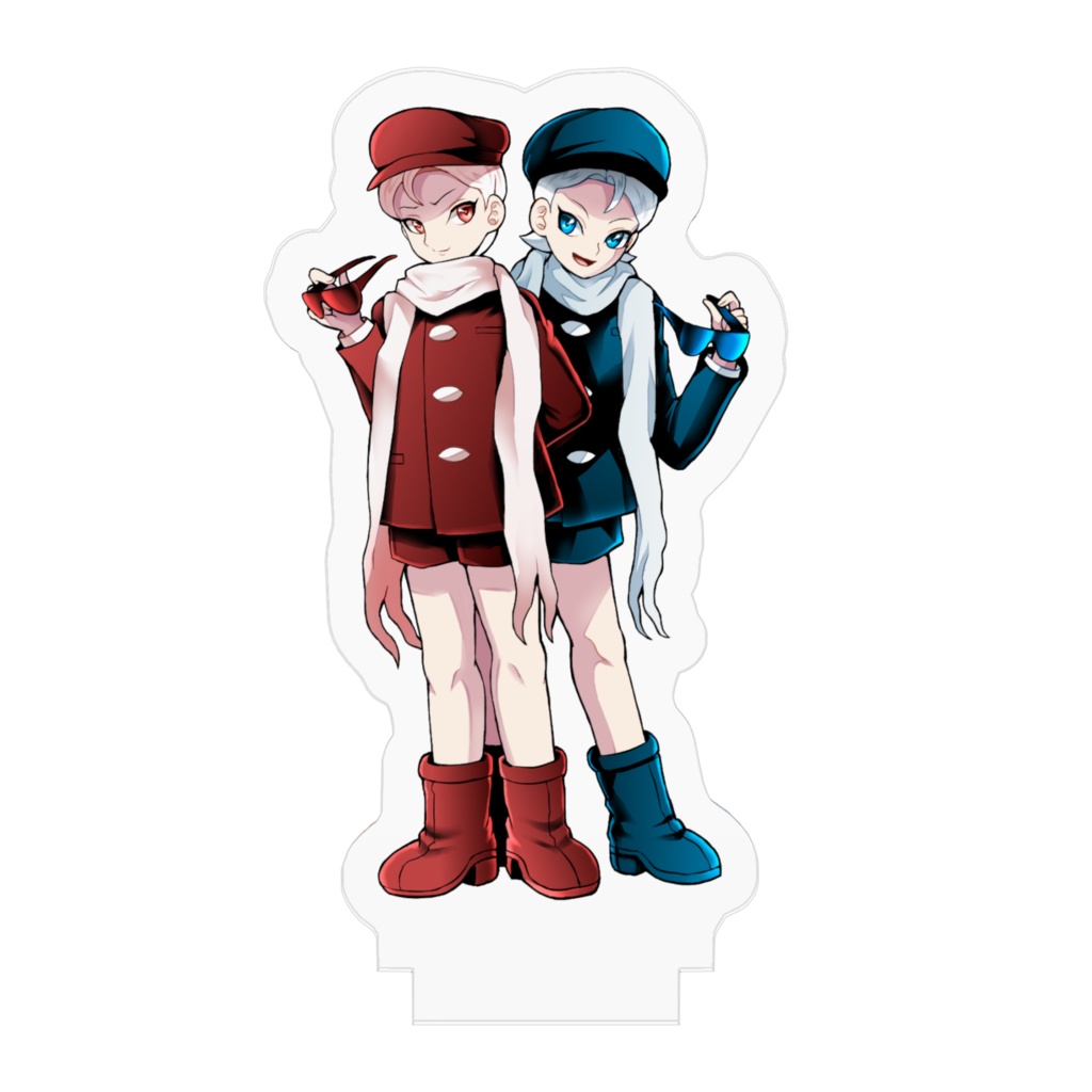 白城知蛇&恵蛇(少年バージョン)50x50mmアクリルフィギュア