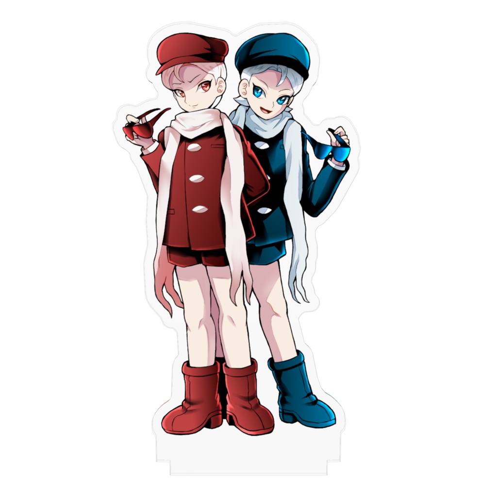 白城知蛇&恵蛇(少年バージョン)100x100mmアクリルフィギュア