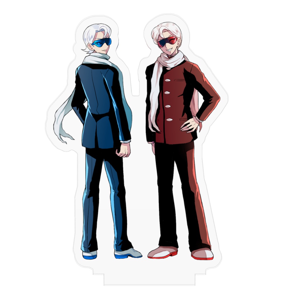 白城知蛇&恵蛇70 × 70 (mm)アクリルフィギュア