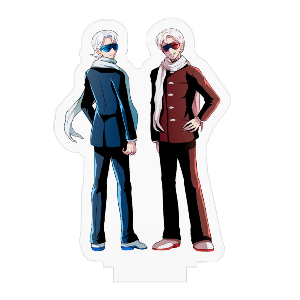 白城知蛇&恵蛇50 × 50 (mm)アクリルフィギュア