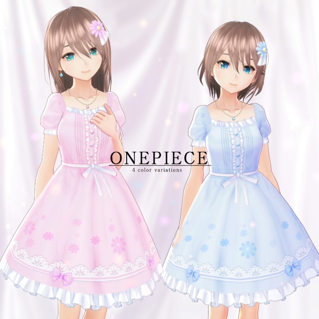 Vroid フリルワンピース Sewell Booth