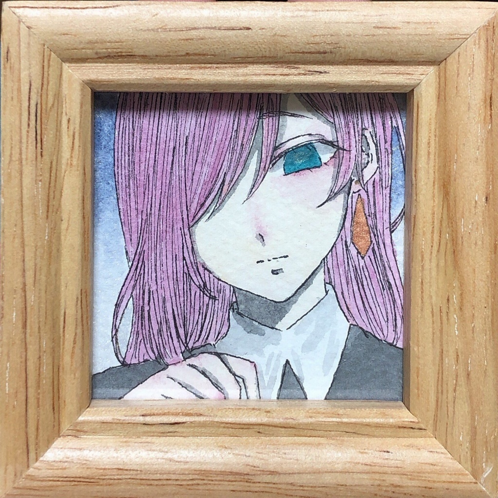 額入りミニ原画 正方形