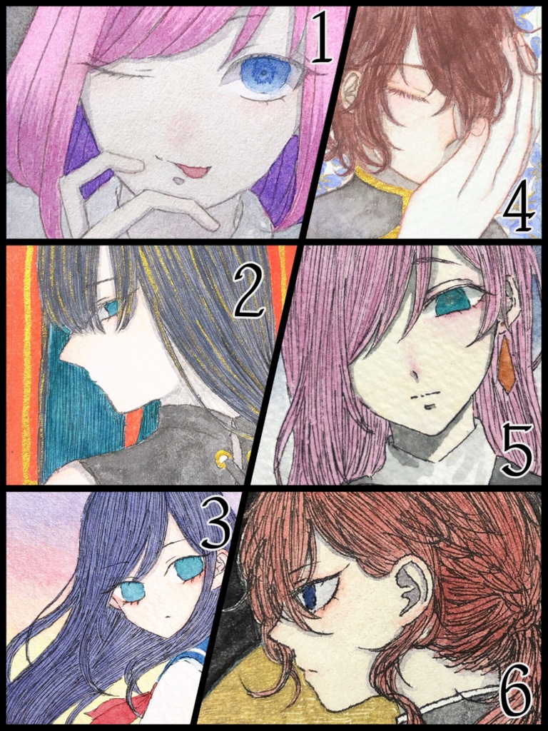 額入りミニ原画 正方形