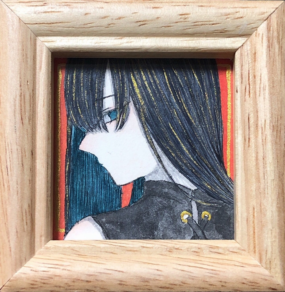 額入りミニ原画 正方形