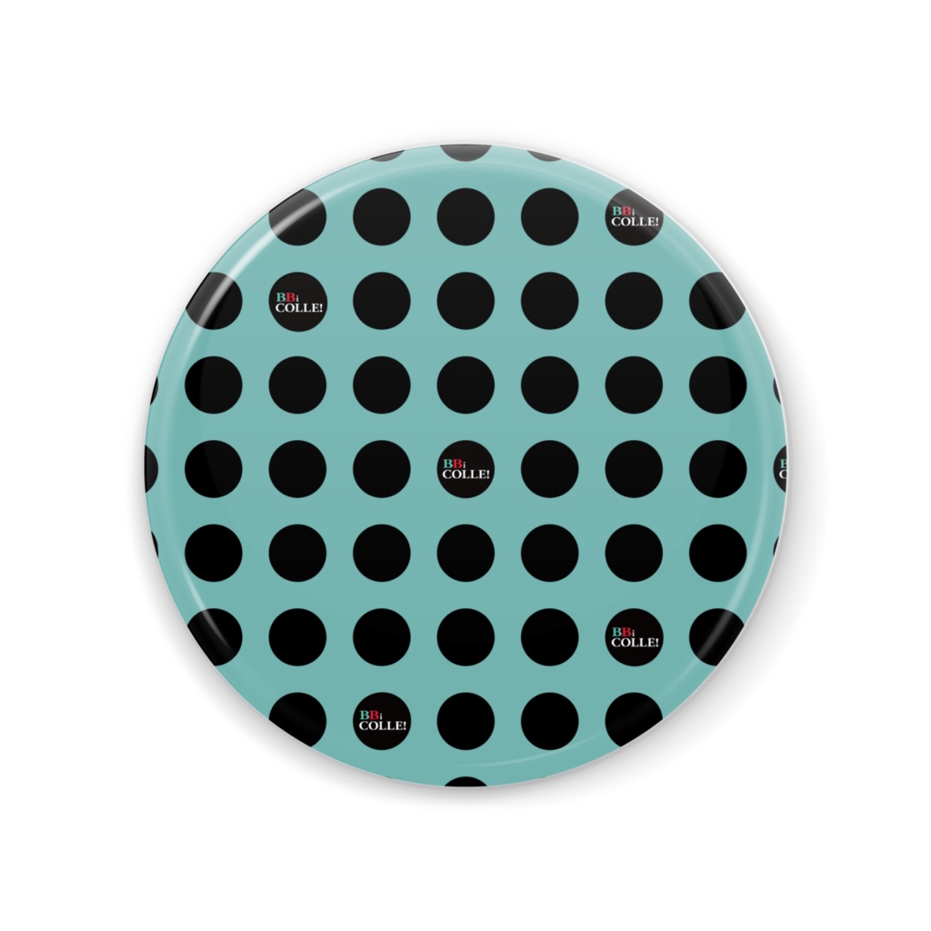 『BBiコレ』丸型ミラー_ドットミント(Round Mirror_Dot Mint)
