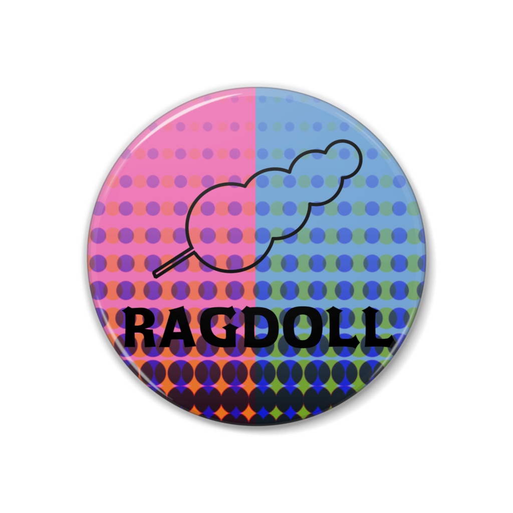 『RAGDOLL』モチーフ缶バッチ