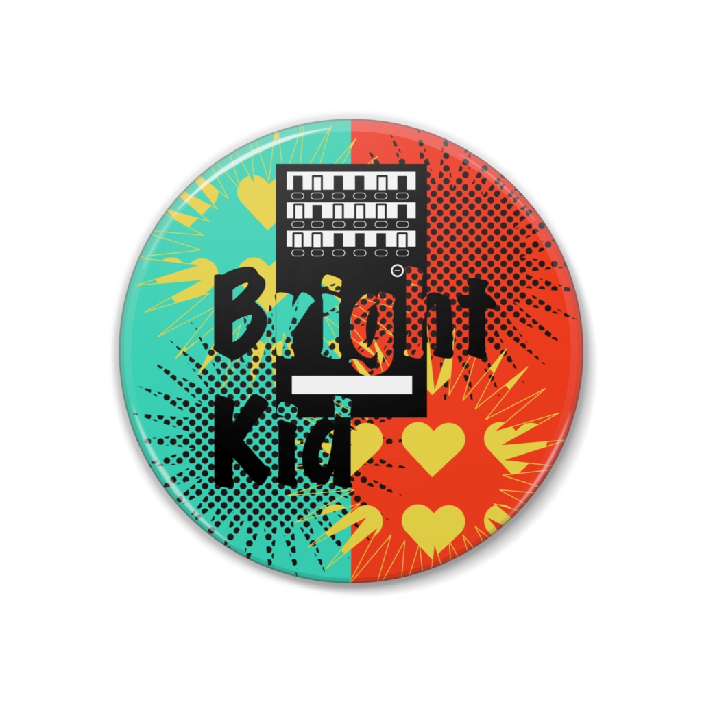 『Brightkid』モチーフ缶バッチ