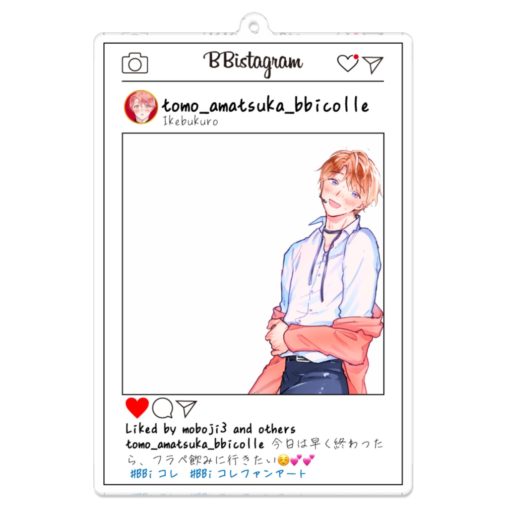 『トモくん』SNS風アクリルキーホルダー