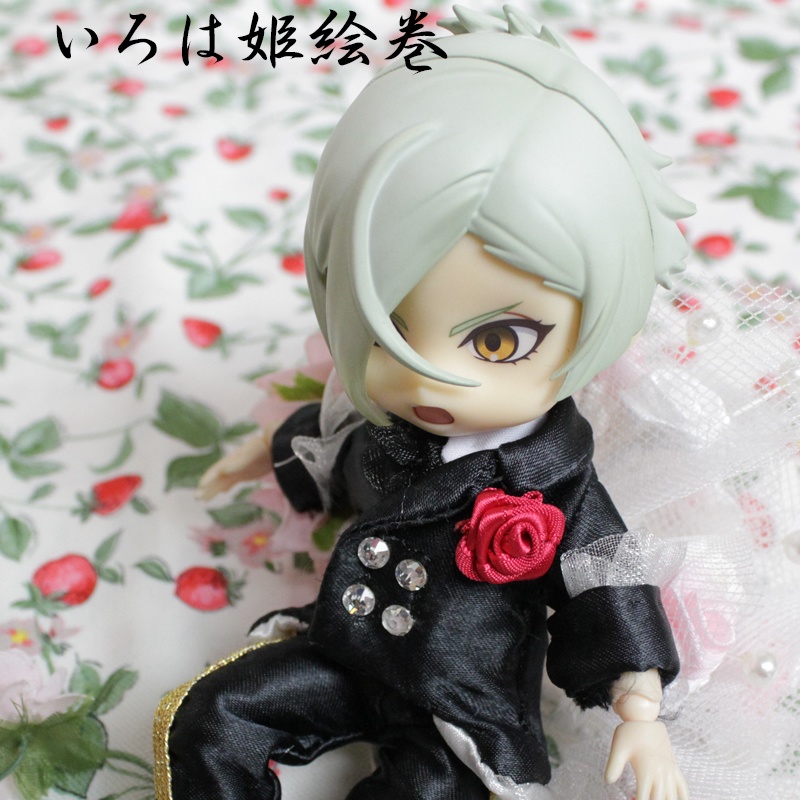 オビツ11♥ピコドー♥PICCODO♥服♥コスチューム♥黒王子♥ラインテープ♥ショートリボン