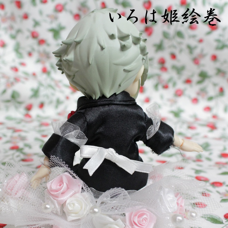 オビツ11♥ピコドー♥PICCODO♥服♥コスチューム♥黒王子♥ラインテープ♥ショートリボン
