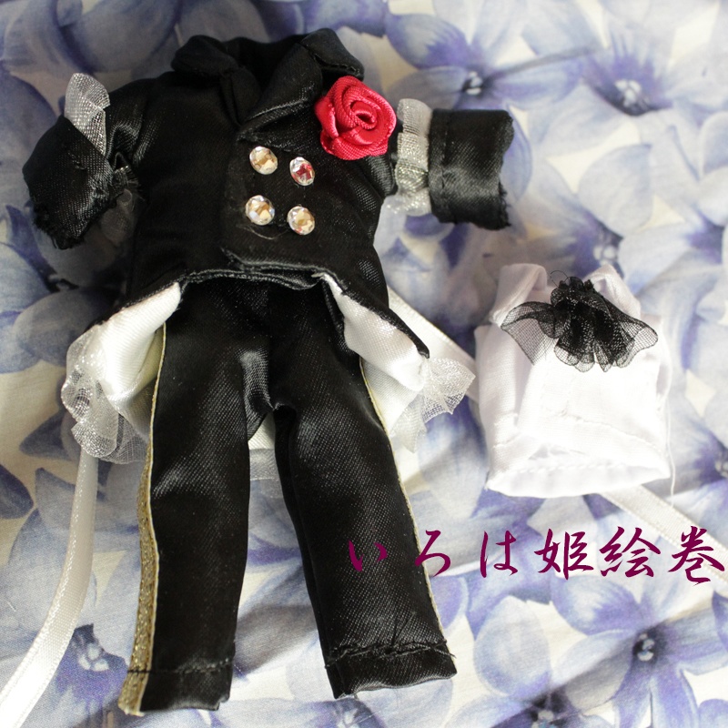 オビツ11♥ピコドー♥PICCODO♥服♥コスチューム♥黒王子♥サイドリボン