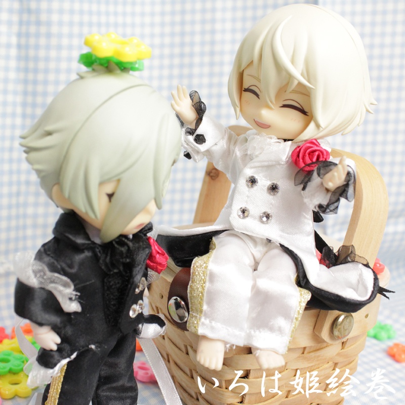 ピコドー♥PICCODO♥オビツ11♥服♥コスチューム♥白王子♥サイドリボン