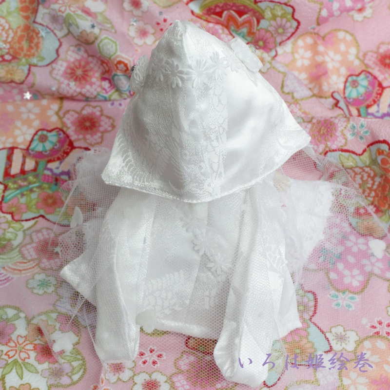 オビツ11♥ピコドー♥PICCODO♥お洋服♥コスチューム♥白無垢ウエディングドレス♥紅リボン