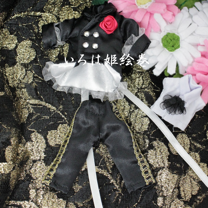 ピコドー♥PICCODO♥オビツ11♥服♥コスチューム♥黒王子♥サイドレース
