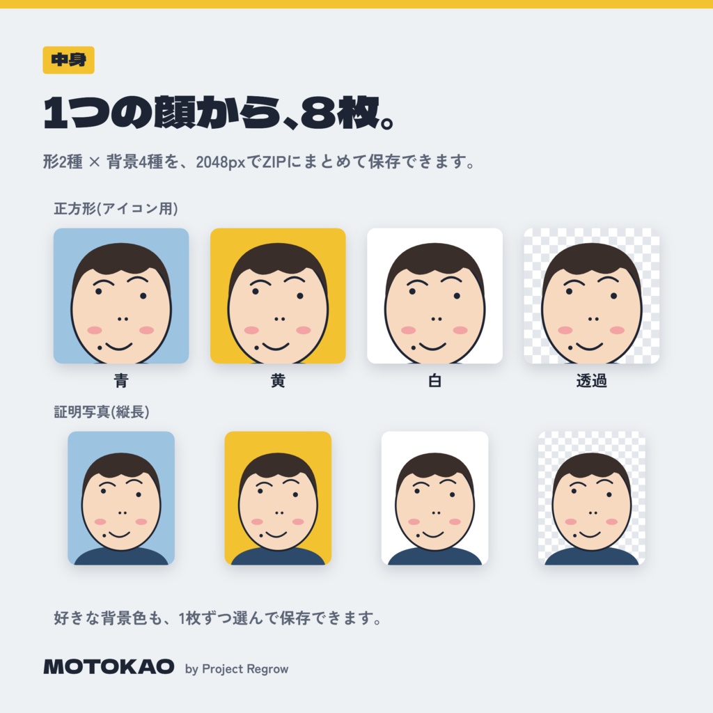 MOTOKAO 高解像度アイコン工房|みんなで復元した顔を、2048pxのアイコンに