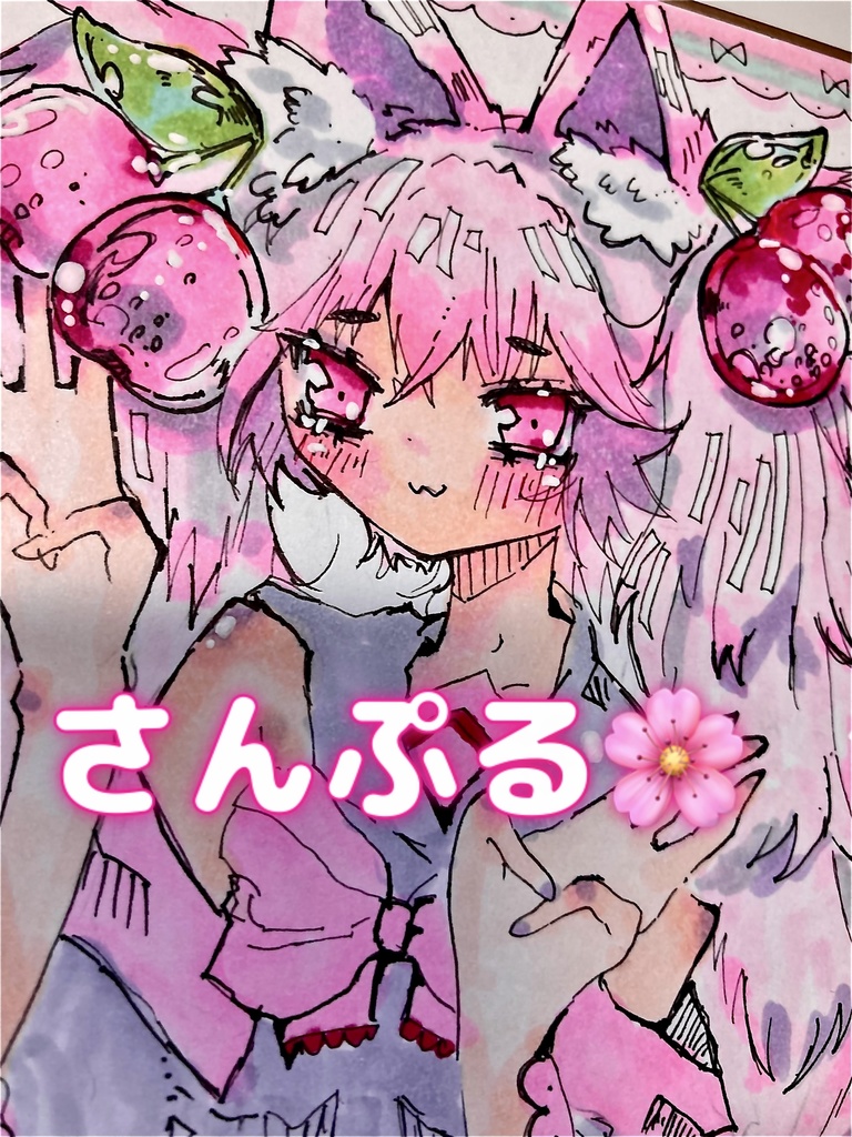 初音ミク 桜ミク 色紙イラスト おるなのいらすとやさん Booth