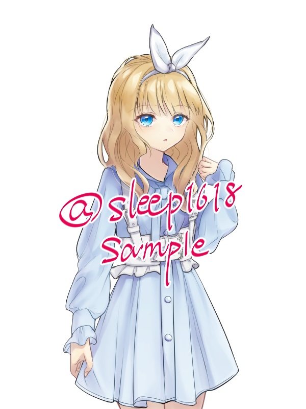 【立ち絵素材】アリスっぽい少女