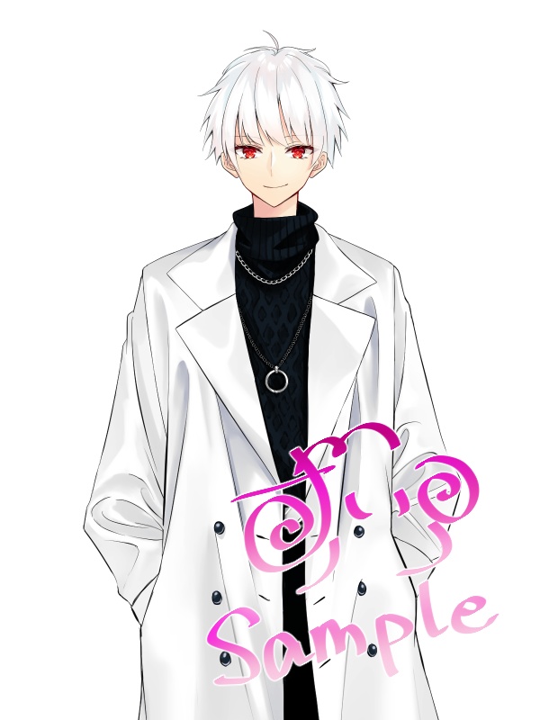 【立ち絵素材】白っぽい青年