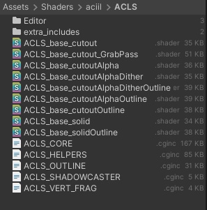 ACLS shader 2.0+