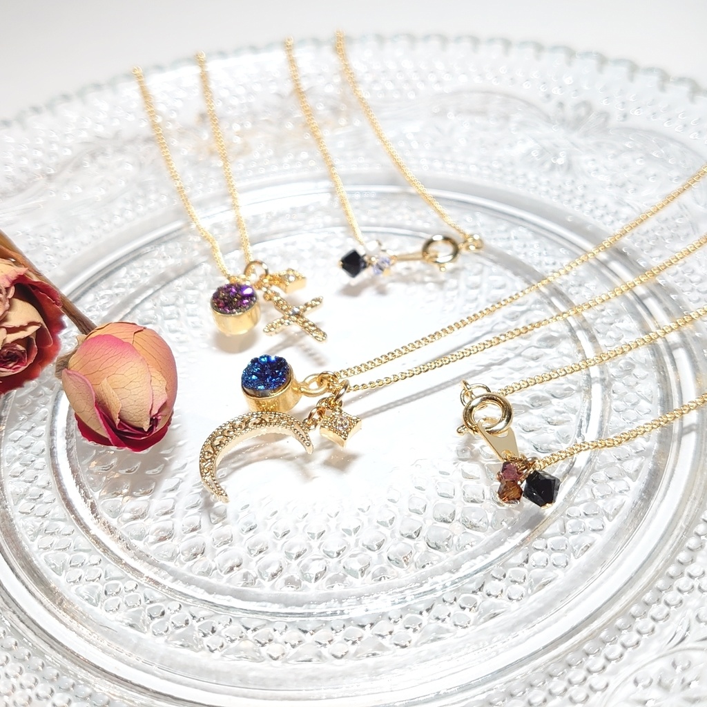 【刀剣乱舞】光忠/長谷部イメージ天然石ネックレス