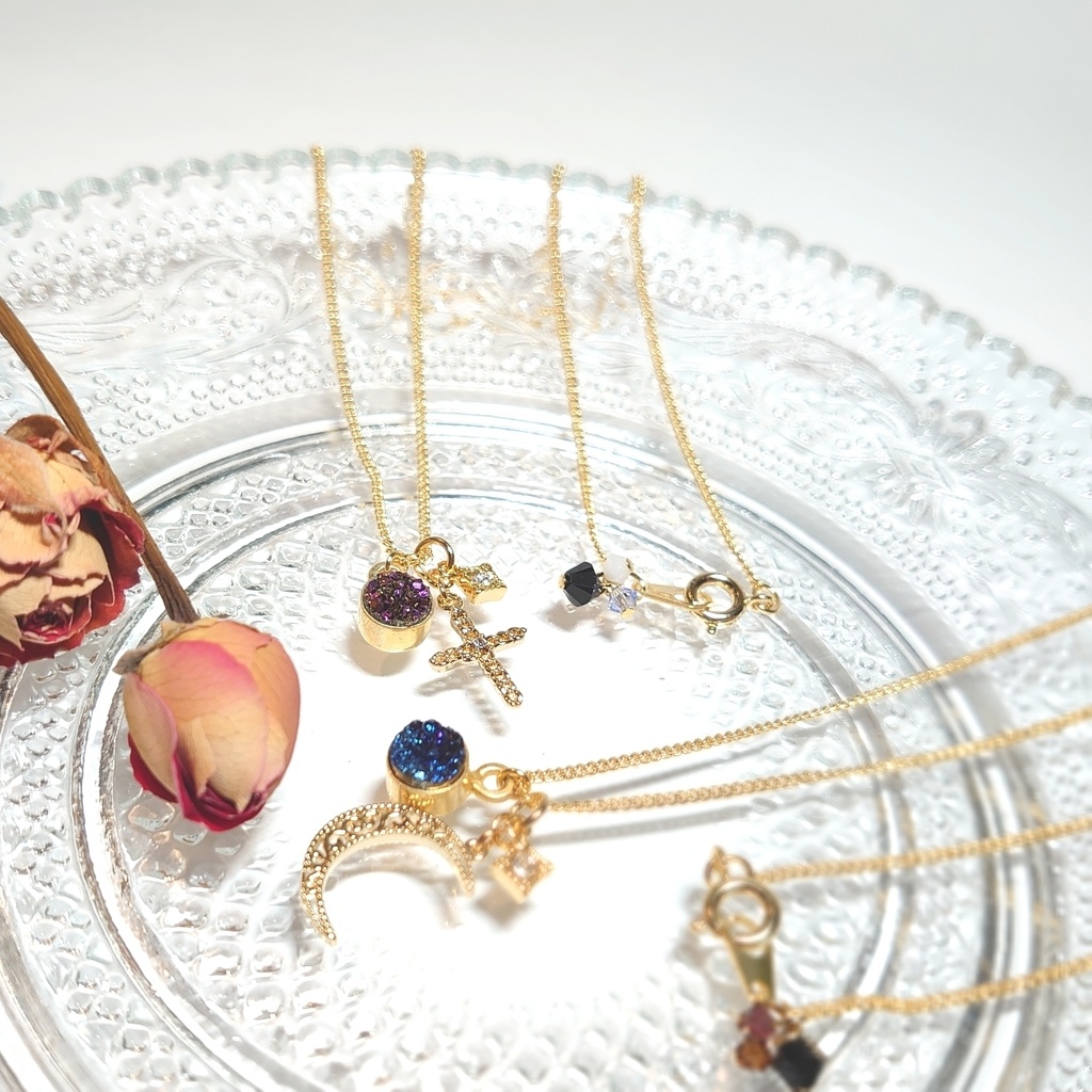 【刀剣乱舞】光忠/長谷部イメージ天然石ネックレス