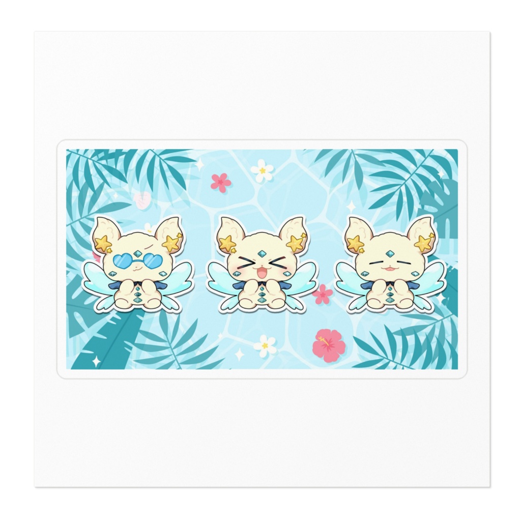 らぴゅらの夏休み ステッカー