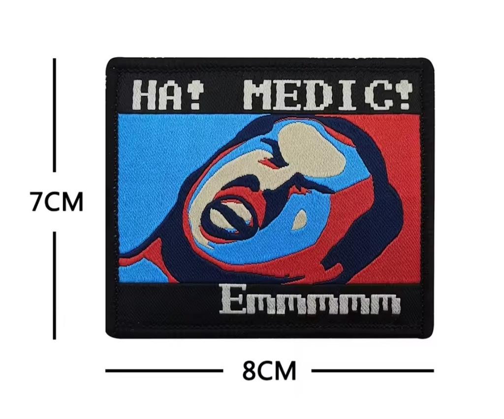 ミリタリーベルクロワッペン HA!MEDIC! No.YJU-114514