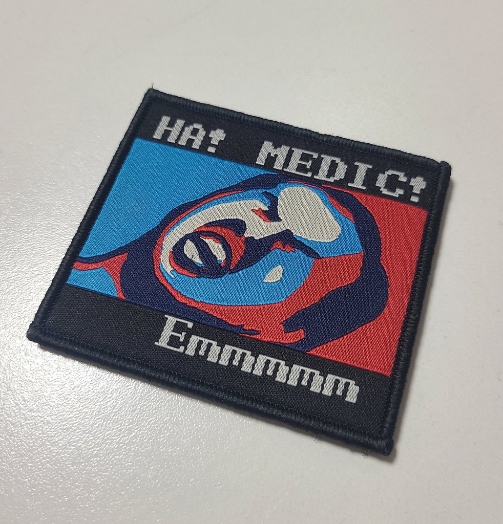 ミリタリーベルクロワッペン HA!MEDIC! No.YJU-114514