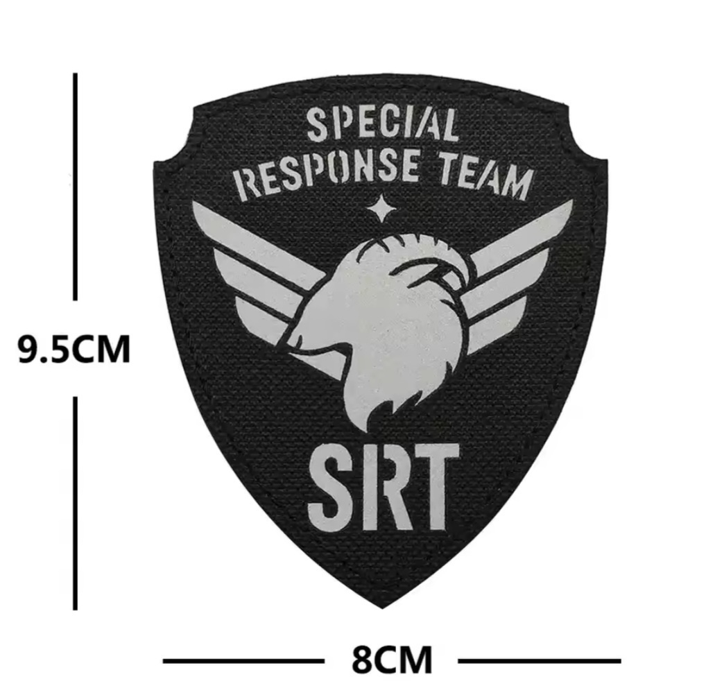 校章デザイン ミリタリーパッチ SRT ベルクロワッペン