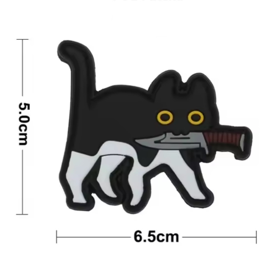 Tactical Cats PVC ミリタリーパッチ ベルクロ Bタイプ