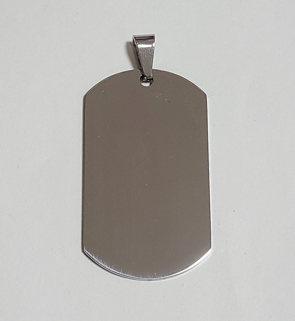 ブルーアーカイブ 校章モチーフ ステンレスドッグタグ シルバー(光沢)