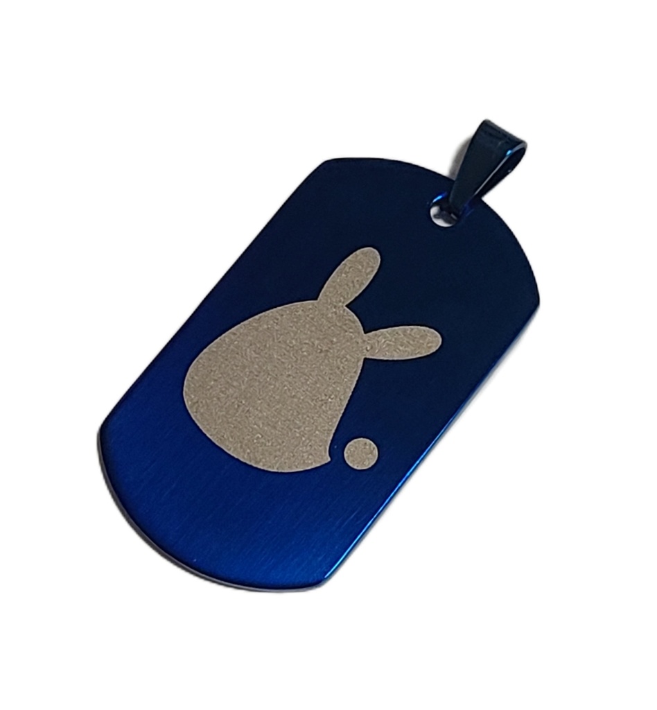 ブルーアーカイブ シンボルモチーフ ステンレスドッグタグ ダークブルー