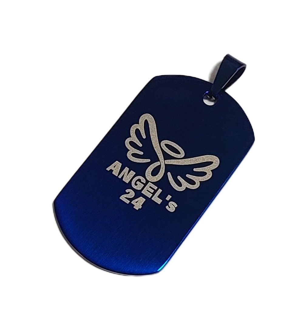 ブルーアーカイブ シンボルモチーフ ステンレスドッグタグ ダークブルー