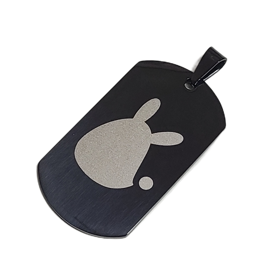 ブルーアーカイブ シンボルモチーフ ステンレスドッグタグ ブラック