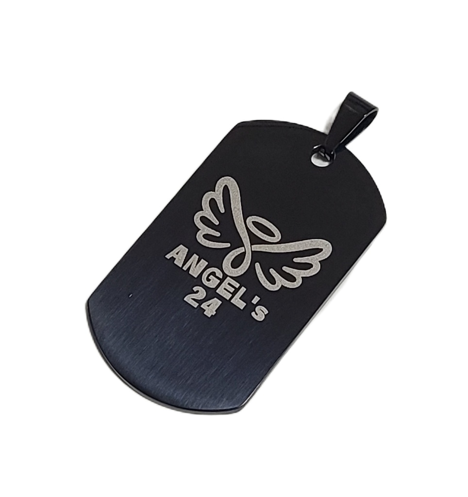 ブルーアーカイブ シンボルモチーフ ステンレスドッグタグ ブラック